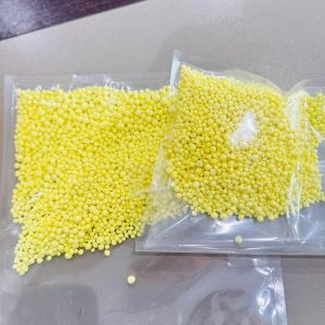 Sulfur in plastic bag